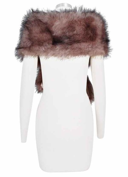 Hrongk Sincerity Faux Fur Wrap Hrongk Sincerity Faux Fur Wrap