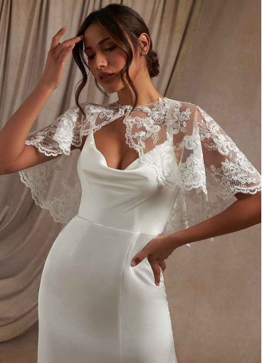 Hrongk Hephzibah Lace Tulle Wrap