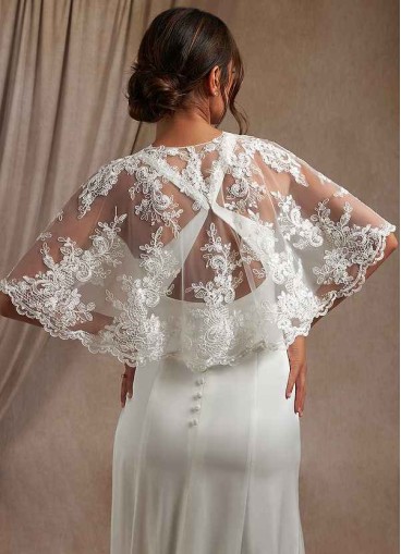 Hrongk Hephzibah Lace Tulle Wrap