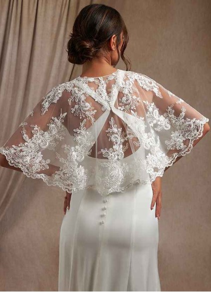 Hrongk Hephzibah Lace Tulle Wrap