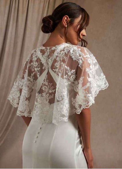 Hrongk Hephzibah Lace Tulle Wrap