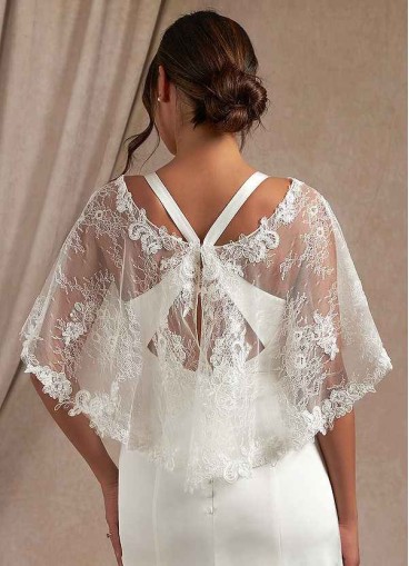 Hrongk Hodesh Lace Tulle Wrap
