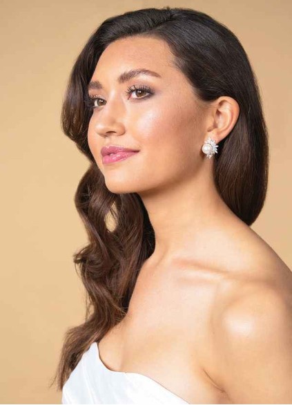 Elle Crystal and Pearl Statement Earrings Elle Crystal and Pearl Statement Earrings