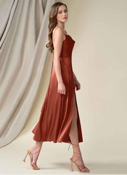Hrongk Ceci Stretch Satin Dress Hrongk Ceci Stretch Satin Dress