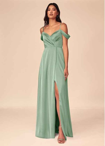 Hrongk Ocean Stretch Satin Dress