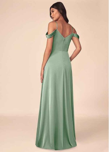 Hrongk Ocean Stretch Satin Dress