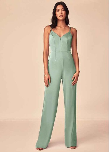 Hrongk Elizabella Stretch Satin Jumpsuit