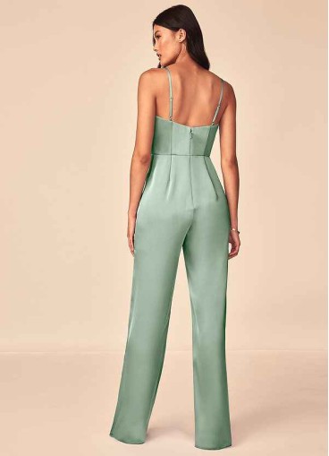 Hrongk Elizabella Stretch Satin Jumpsuit
