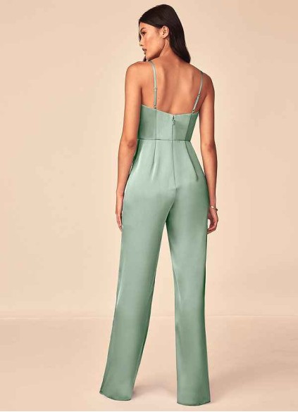 Hrongk Elizabella Stretch Satin Jumpsuit Hrongk Elizabella Stretch Satin Jumpsuit
