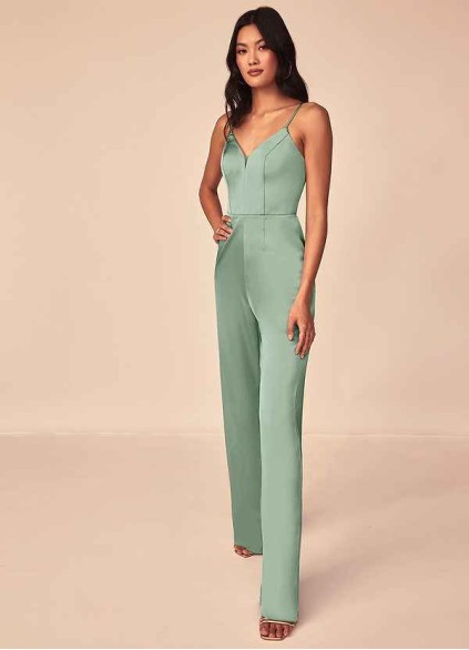 Hrongk Elizabella Stretch Satin Jumpsuit Hrongk Elizabella Stretch Satin Jumpsuit