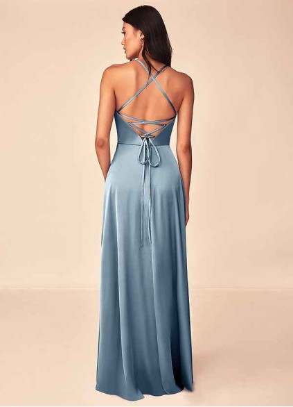Hrongk Mei Stretch Satin Dress Hrongk Mei Stretch Satin Dress