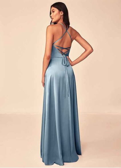 Hrongk Mei Stretch Satin Dress Hrongk Mei Stretch Satin Dress