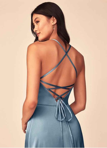 Hrongk Mei Stretch Satin Dress Hrongk Mei Stretch Satin Dress