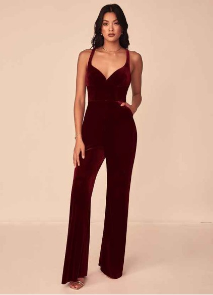 Hrongk Emmette Velvet Jumpsuit Hrongk Emmette Velvet Jumpsuit