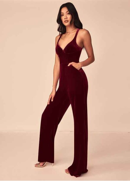 Hrongk Emmette Velvet Jumpsuit Hrongk Emmette Velvet Jumpsuit