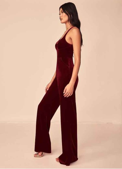Hrongk Emmette Velvet Jumpsuit Hrongk Emmette Velvet Jumpsuit