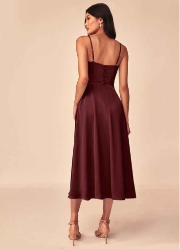 Hrongk Dottie Stretch Satin Dress