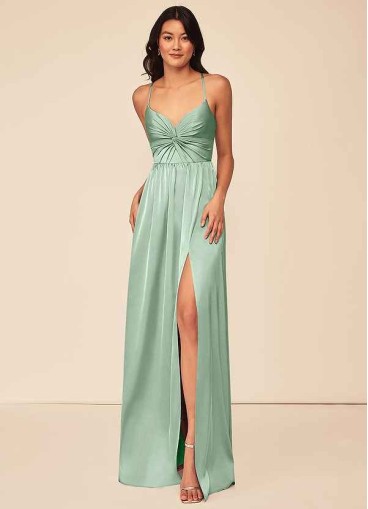 Hrongk Raya Stretch Satin Dress