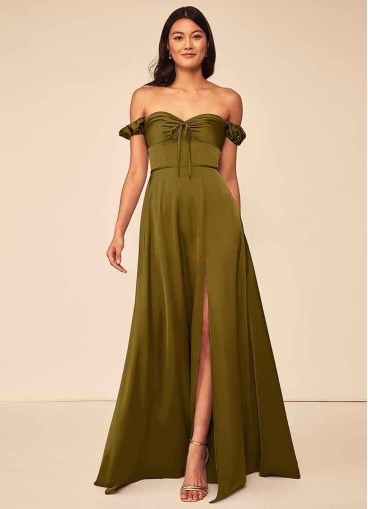Hrongk Asha Stretch Satin Dress