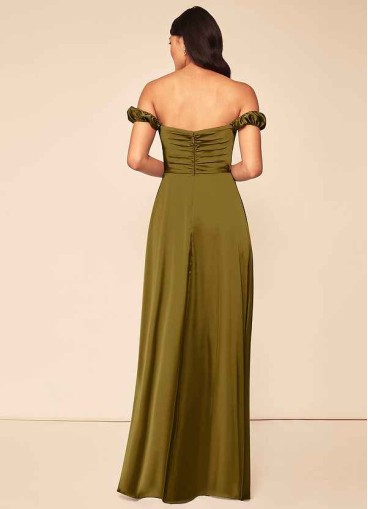 Hrongk Asha Stretch Satin Dress