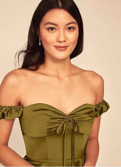 Hrongk Asha Stretch Satin Dress