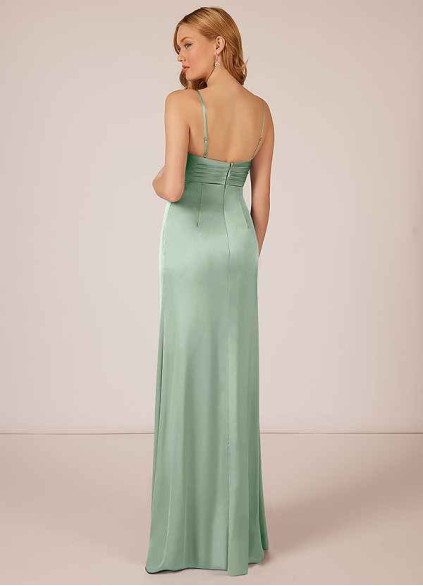 Hrongk Linia Stretch Satin Dress