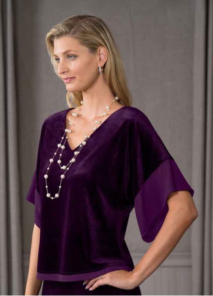 Hrongk Fianna Velvet Blouse
 ( Final Sale )