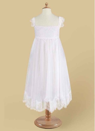 Hrongk Guava Flower Girl Dress